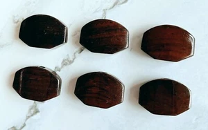 Cocobolo Holzknopf nur passend für Grover Gitarre Stimmgerät Maschinenkopf 6p CO-02 dunkel - Bild 1 von 4