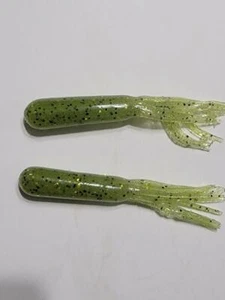 4" SALT TUBE (LIGHT MELON BLACK/GOLD FLAKE) 25CT - Picture 1 of 1