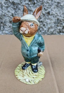 1984 Royal Doulton "Bogey Bunnykins" Figurine DB 32 Bunny Golfer VGC - Picture 1 of 5