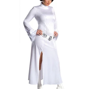 Adult Womens Star Wars Princess Leia Fancy Dress Costume Halloween Cosplay Suits - Picture 1 of 8