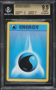 1999 POKEMON BASE SET UNLIMITED #102 WATER ENERGY BGS 9.5 - Picture 1 of 2