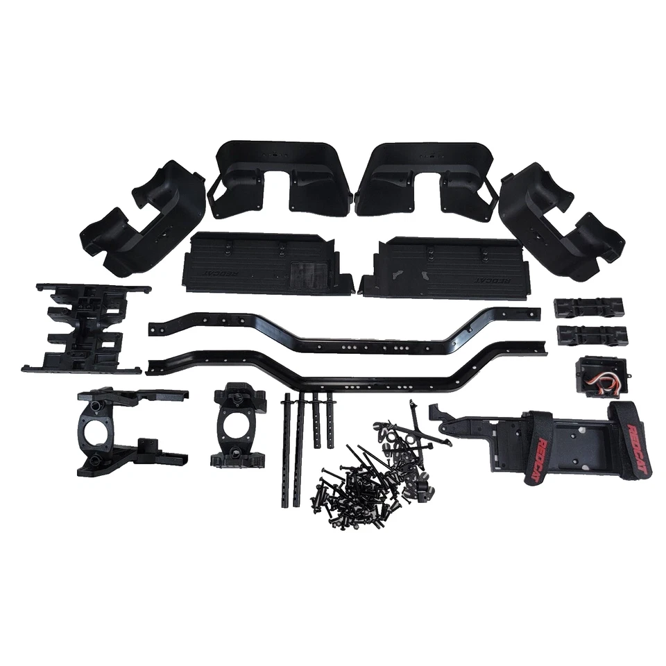 Rieles de cuadro Redcat Gen 9 chasis placa deslizante guardabarros bandeja de batería tornillos poste de cuerpo Foto 1 de 4