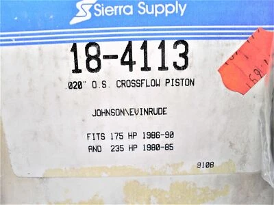 Sierra 18-4113 Johnson Evinrude OMC Sea Drive Piston Kit *REPLACES 439012*NEW* - Image 1 of 4