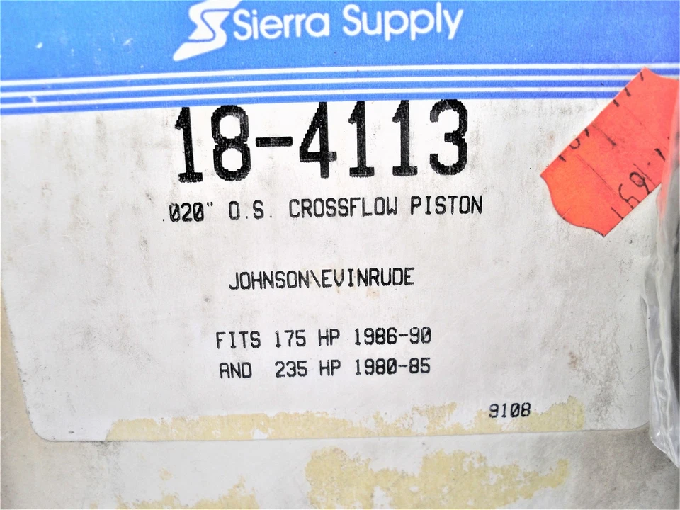 Sierra 18-4113 Johnson Evinrude OMC Sea Drive Piston Kit *REPLACES 439012*NEW* - Image 1 of 4