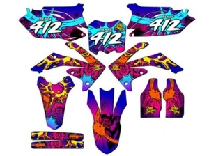 2009-2012 CRF 450 R ZANY Pink Senge Graphics Kit Compatible with Honda - Picture 1 of 10