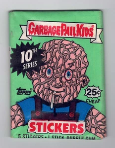 1987 10th Series (1 PACK) Garbage Pail Kids w/25 cents OS Sealed Bubble Gum Pack - Picture 1 of 2