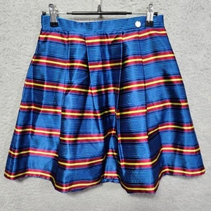 Parrot Italy Girls Skirt Blue Maroon A-Line Style Size 10 NWT - Picture 1 of 4