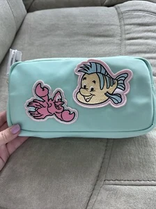 NEW STONEY CLOVER LANE SMALL PATCHED POUCH THE LITTLE MERMAID SEBASTIAN FLOUNDER - Picture 1 of 7