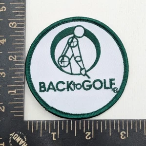 Back to Golf Patch Physical Therapy Rehab Logo Emblem Round Sew-On Patch - Picture 1 of 2