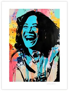 LAUGHING Fine Art Print 18x24” Hand Signed by Artist Stephen Chambers - Picture 1 of 1
