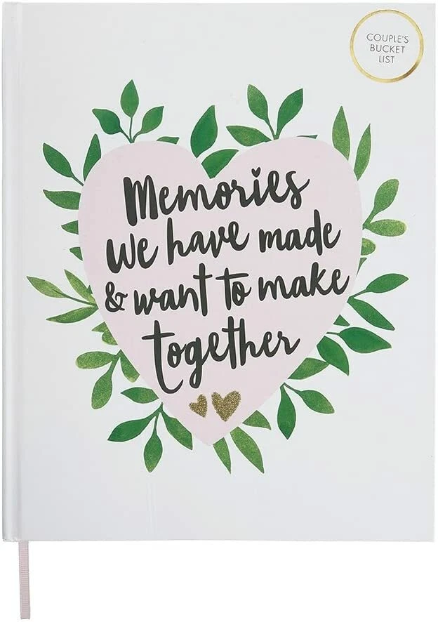Like Paperchase Evergreen Wedding Couples Bucket List Book