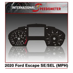 Speedometer Faceplate Fits a 2020 Ford Escape SE/SEL (MPH) - Picture 1 of 2
