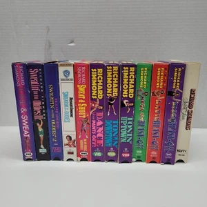 Richard Simmons VHS Lot of 12 Sweatin To The Oldies Disco Tone & Sweat Tonin Up - Picture 1 of 8
