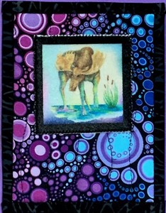 On The Trail Creations Trish's Moose Quilted Card Kit by Beret Nelson