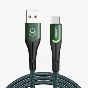 Long Lasting Nylon For Type C/iPhone USB C Mcdodo LED Fast Charging Cable - Picture 1 of 16