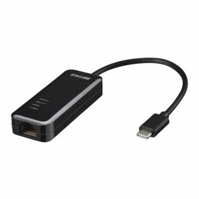 BUFFALO Wired LAN Adapter LUA4-U3-CGTE-BK Black Giga Type-C USB3.1 Gen1 - Image 1 of 4