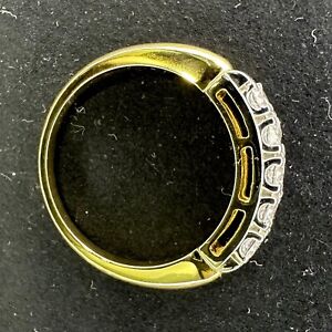 0.50Ct Round Cut Lab Created Diamond Wedding Ring 14K Yellow Gold Plated Silver
