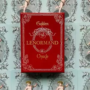 Juego de cartas Golden Lenormand Oracle: baraja de tarot rara con envío gratuito - Imagen 1 de 6