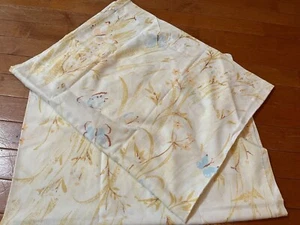 Vintage BIBB 2 Standard Pillowcase Butterfly and Flower No Iron Muslin Material - Picture 1 of 6