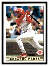 1999 Pacific Crown Collection #77 EDUARDO PEREZ Cincinnati Reds ~C3R