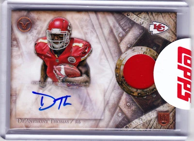De'Anthony Thomas Chiefs Rookie 2014 Topps Valor AUTOGRAPH RARE Red Jersey RC - Image 1 of 2