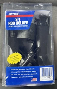 Rod Holder attwood Marine Rh-4646 Black Side Mount "2 In 1" - Picture 1 of 2