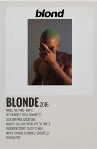 Frank Ocean, Blonde 12x18 Inch Canvas Poster - New - Picture 1 of 2