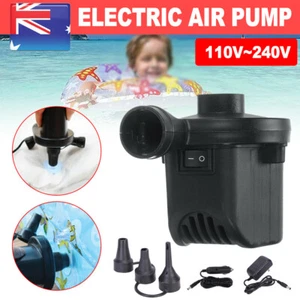 AC/DC Electric Air Pump Power Inflator Deflator Blower For Inflatables Bed Boat - Picture 1 of 12