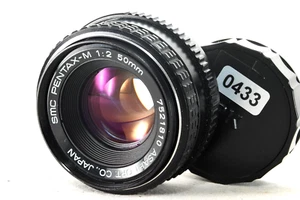 SMC PENTAX-M f/2 50mm Lens Good used condition w/covers - Picture 1 of 4