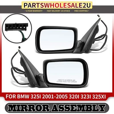 2x Espejo retrovisor eléctrico plegable eléctrico térmico para BMW E46 320i 325i 325xi 330i 330xi Foto 1 de 4