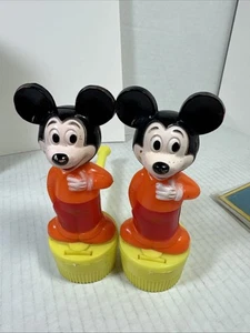 VINTAGE 1960S' 'DISNEY' 'MICKEY MOUSE' LOT OF 2 BUBBLE BLOWERS - Picture 1 of 16