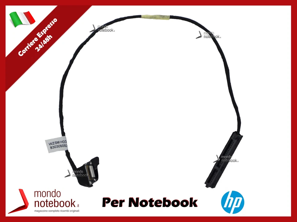Cavo HDD Connettore Hard Disk SATA Hp DV6-6000 DV7-6000 (~30 Cm) per 2° HDD - Immagine 1 di 1