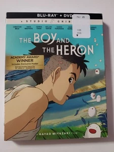 THE BOY AND THE HERON BLU-RAY + DVD WITH SLIPCOVER, LOT D4, - Picture 1 of 2