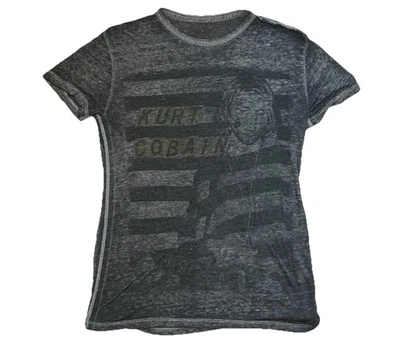 Camiseta Trunk Ltd Kurt Cobain gráfica transparente talla pequeña Foto 1 de 4