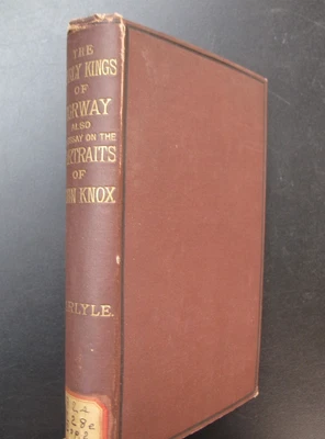 Carlyle Scandinavia Norwegian History Early Kings of Norway John Knox 1875 - Image 1 of 3