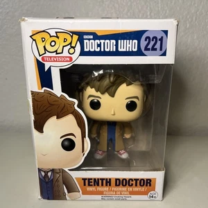Funko Pop! BBC Doctor Who TENTH DOCTOR #221 Vaulted Vinyl Figure BOX DAMAGE - Picture 1 of 14