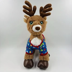 Build-A-Bear BAB Donner Rentier Plüsch Weihnachten Licht Outfit grüne Augen - Bild 1 von 15