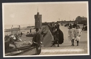 Postcard Withernsea East Yorkshire swing boats Promenade Pier Towers early RP - Picture 1 of 2