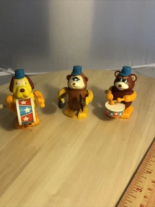 Vintage Tomy Wind Up Toys Lot Symbole Trommeln funktioniert aber fehlerhafte Augen - Bild 1 von 9