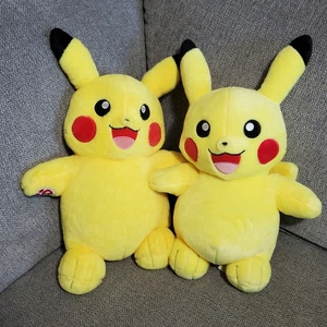 Build-A-Bear Workshop Lot Of 2 Pokemon Pikachu Plush - Picture 1 of 6