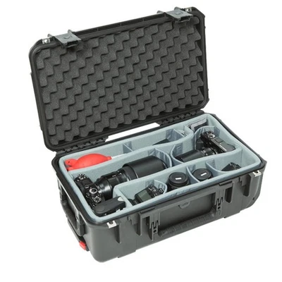 SKB iSeries 3i-2011-7 Rolling Carry-on Case with Think Tank Designed Photo Divid - Image 1 of 4