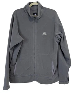 Nike Mens ACG Full-Zip Gray Fleece Jacket Thermal Layer 2 Gray Vintage Size L - Picture 1 of 7