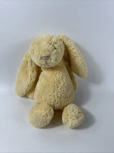 Retired Jellycat Original Bashful Sunshine Bunny BAS3BSU Soft Yellow Plush - Picture 1 of 6