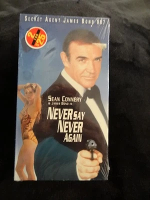 BRAND NEW SEALED VHS - NEVER SAY NEVER AGAIN - SEAN CONNERY AS JAMES BOND - Image 1 of 2