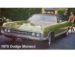 Dodge Monaco 1970 imán de caja de herramientas/refrigerador automático - Imagen 1 de 1