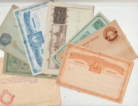 Old Latin America 8 Postal Stationary Used / Unused Honduras, Chile, Brazil etc Cover