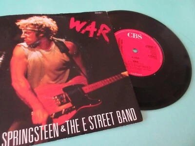 Bruce Springsteen - War / Merry Christmas Baby 7" Vinyl Single 1986 CBS 650193 7 - Image 1 of 4