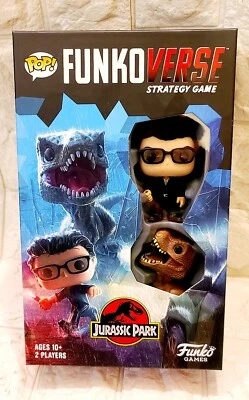 Funkoverse Jurassic Park 101 Juego de Mesa de Estrategia Dr Ian Malcolm T Rex CHASE Nuevo Foto 1 de 2