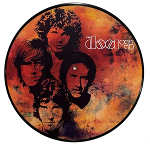 The Doors - Band Photo Picture Disc - Real Vinyl 12" - Upcycled Wall Art - Picture 1 of 2