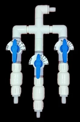 3/4" Manifold, 3/4" Hose Barbs, 1/4" Soap Barb, Soft Wash Proportioner - Image 1 of 2